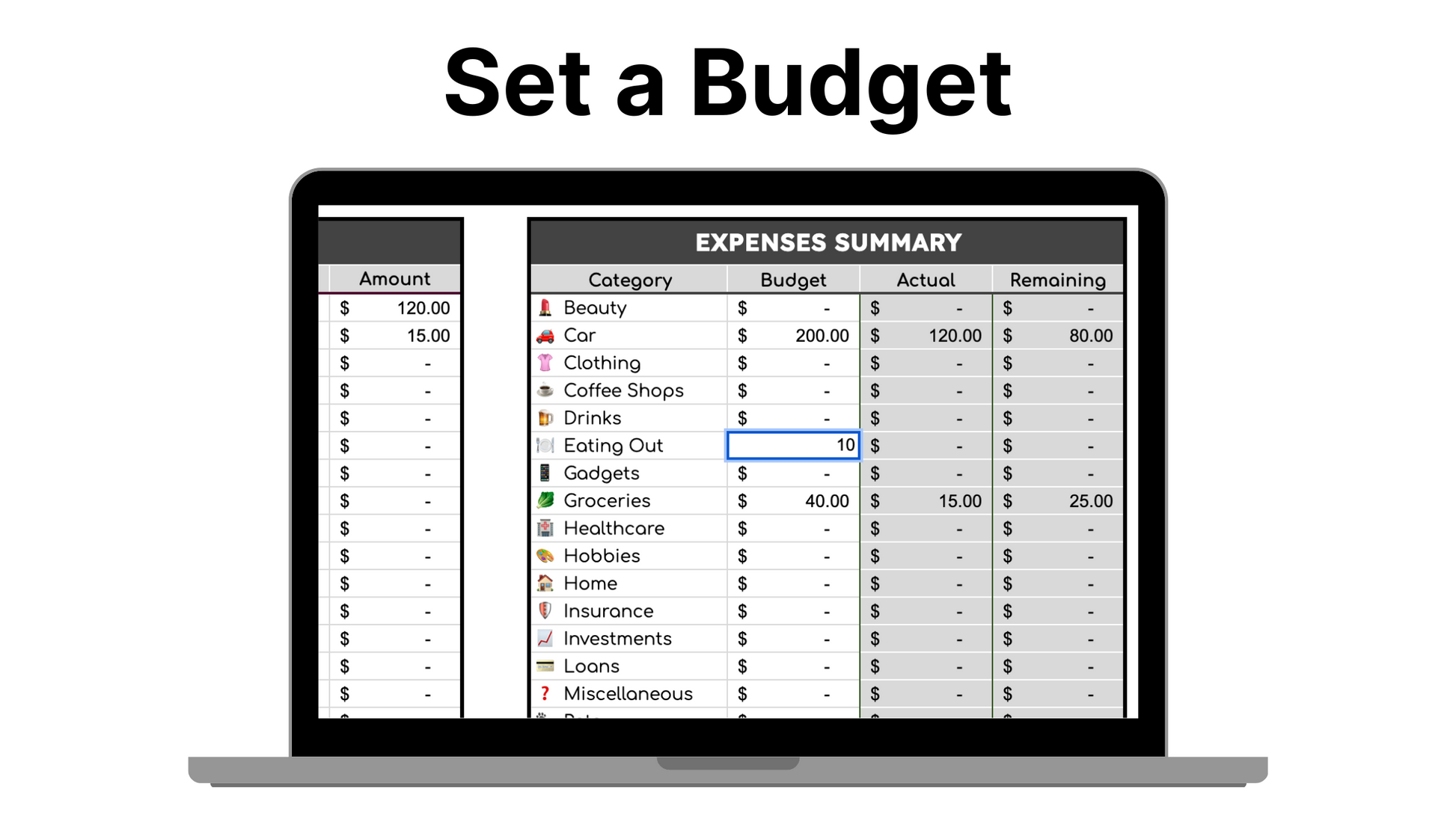 🌎 - All In One Finance Tracker (Net Worth, Brokerage, Stocks, Shared Expenses, and Budget Template)